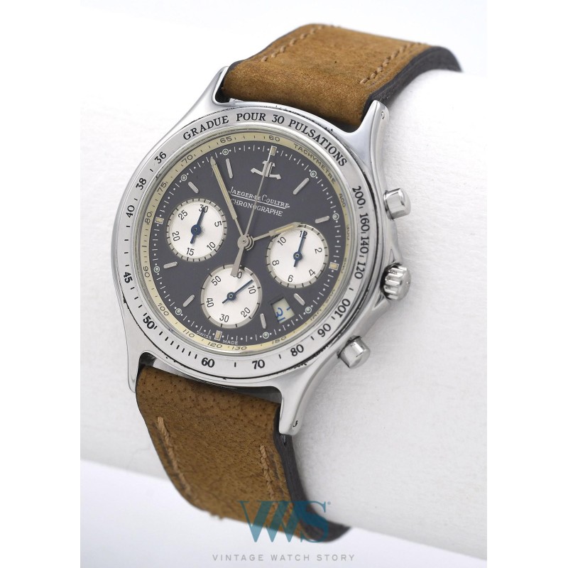 JAEGER-LeCOULTRE (Chronographe Heraion Gray Docteur / ref. 115.8.31), vers 1990