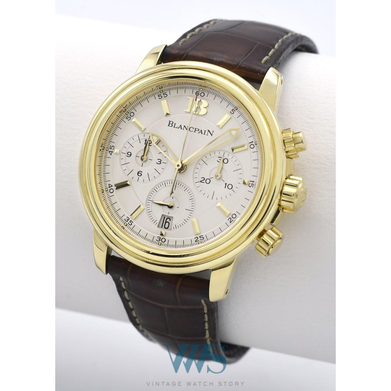 BLANCPAIN (Chronographe Léman sport - Or jaune / ref. 2185), vers 2000