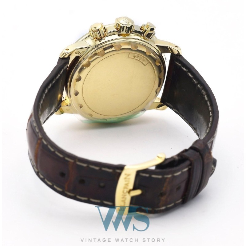 BLANCPAIN (Chronographe Léman sport - Or jaune / ref. 2185), vers 2000