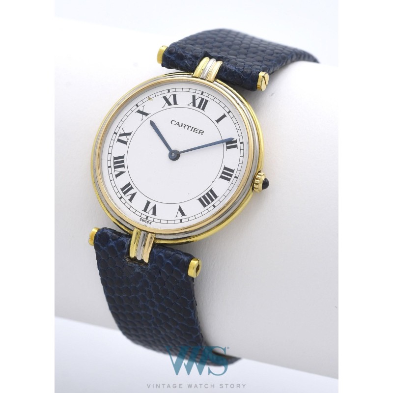 CARTIER (VLC / Vendôme Trinity Homme / 3 Gold - Blanc / ref. 881003), vers 1990