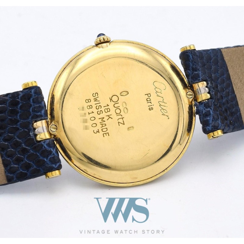 CARTIER (VLC / Vendôme Trinity Homme / 3 Gold - Blanc / ref. 881003), vers 1990