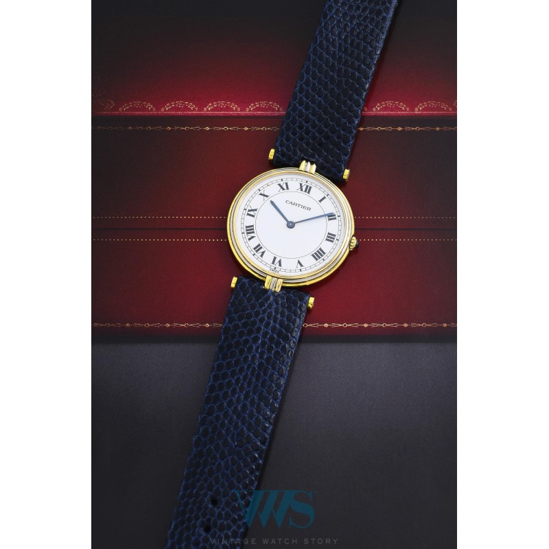 CARTIER (VLC / Vendôme Trinity Homme / 3 Gold - Blanc / ref. 881003), vers 1990