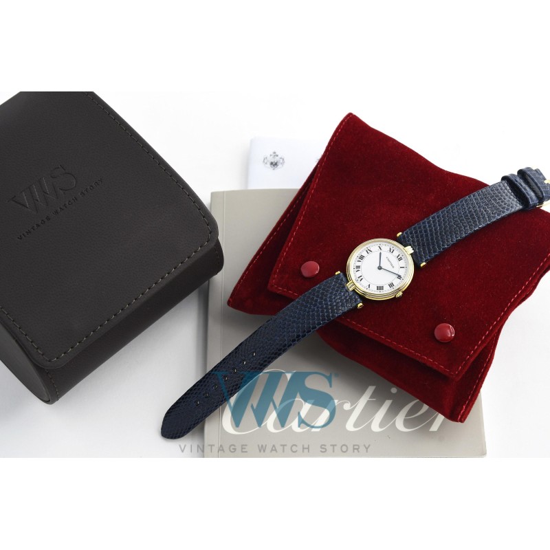 CARTIER (VLC / Vendôme Trinity Homme / 3 Gold - Blanc / ref. 881003), vers 1990