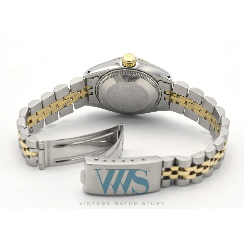 ROLEX (OYSTER PERPETUAL DATE / ROMAINE LADY OR - ACIER / ref. 6917F), vers 1978