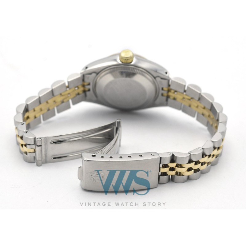 ROLEX (OYSTER PERPETUAL DATE / ROMAINE LADY OR - ACIER / ref. 6917F), vers 1978