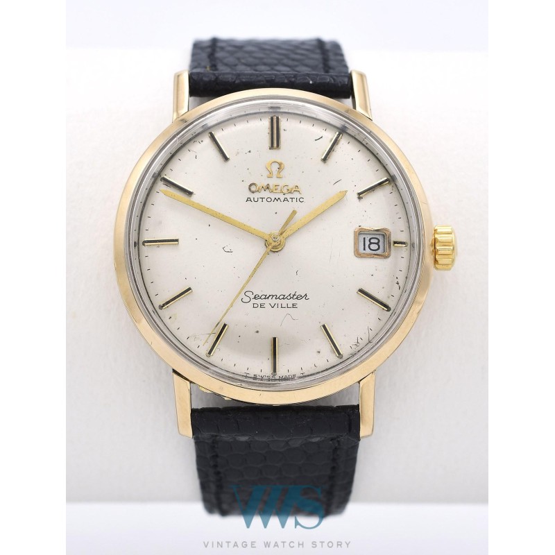 OMEGA (SEAMASTER DE VILLE LUXE / OR JAUNE - CALENDAR / ref. 166.3020),