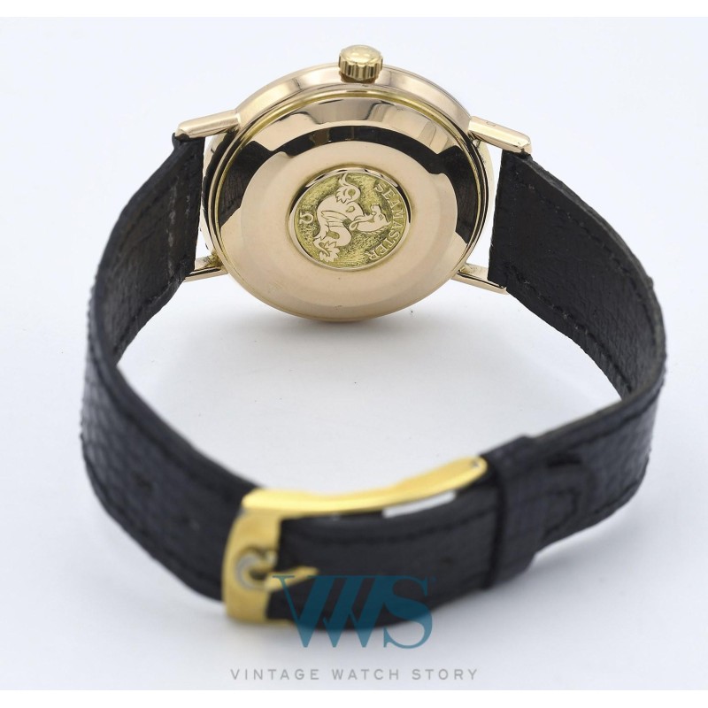 OMEGA (SEAMASTER DE VILLE LUXE / OR JAUNE - CALENDAR / ref. 166.3020), vers 1967