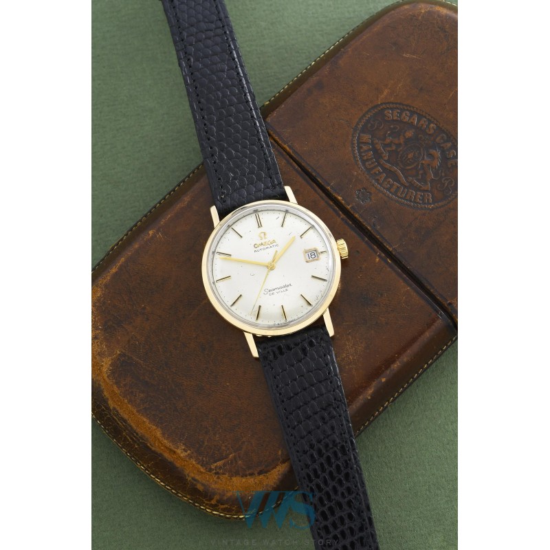 OMEGA (SEAMASTER DE VILLE LUXE / OR JAUNE - CALENDAR / ref. 166.3020), vers 1967