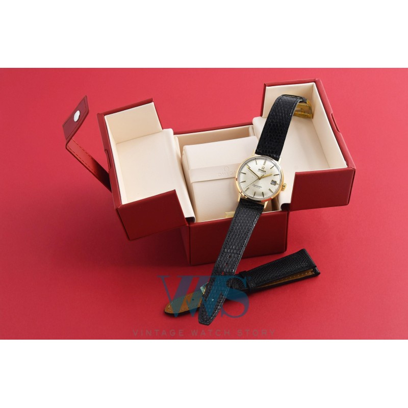 OMEGA (SEAMASTER DE VILLE LUXE / OR JAUNE - CALENDAR / ref. 166.3020), vers 1967