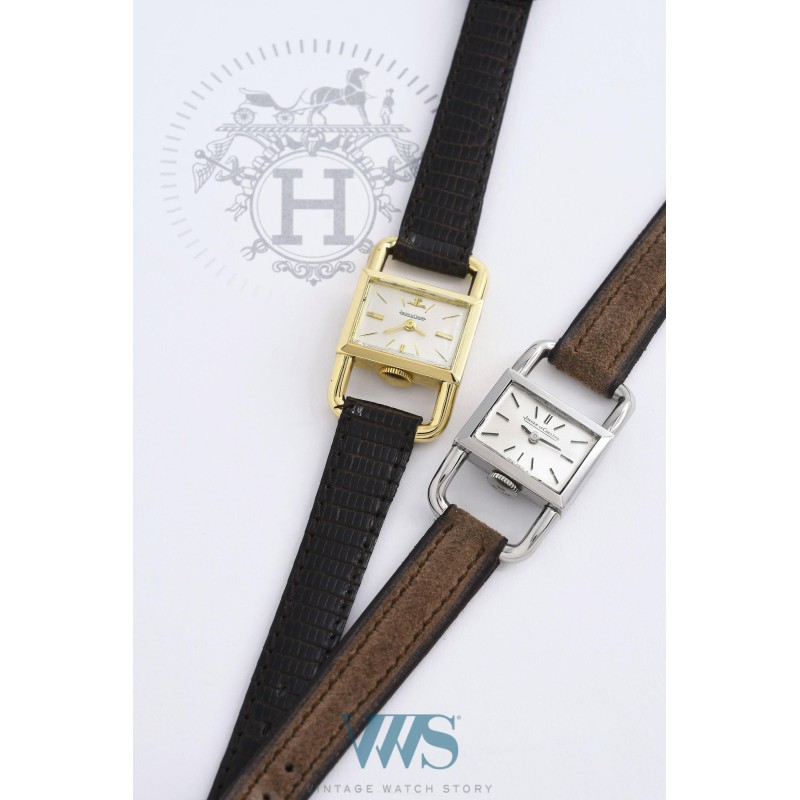 JAEGER-LECOULTRE pour HERMES (ETRIER LADY LUXE / OR JAUNE / ref. 178526), vers 1969
