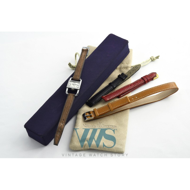 JAEGER-LECOULTRE pour HERMES (ETRIER LADY / ACIER / ref. 1670), vers 1969