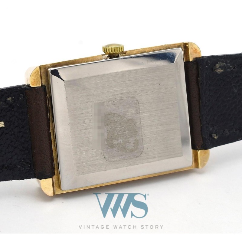 LIP (Rectangle panoramic / Chemin de Fer - Plaqué or / ref. 42966), vers 1974