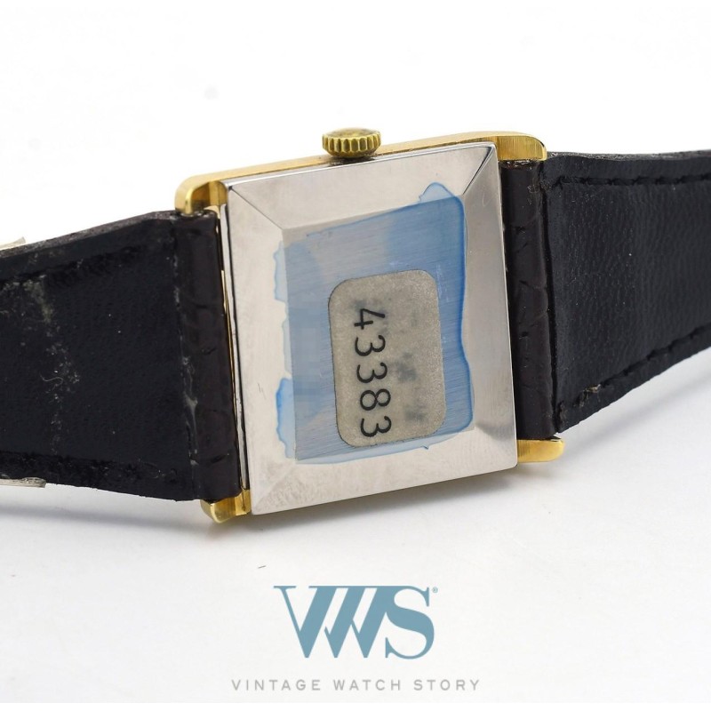 LIP (Lingot Panoramique carrée / Cadran Gold / ref. 43.383), vers 1975