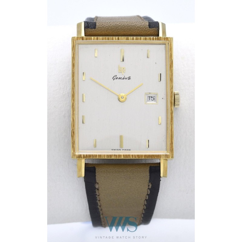 LIP (Tank Genève / Homme - Date / Plaqué or - mécanique / ref. 43512),