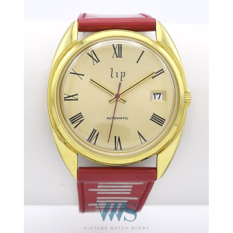 LIP (Sport Tonneau - Romaine / Trotteuse Red - Automatic / ref. 44713