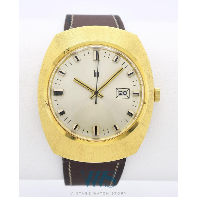 LIP (Tonneau Space / Plaqué or - Waterproof mécanique / ref. 42886),