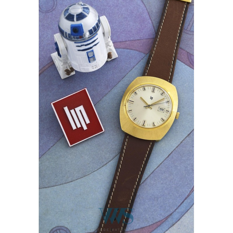 LIP (Tonneau Space / Plaqué or - Waterproof mécanique / ref. 42886), vers 1973