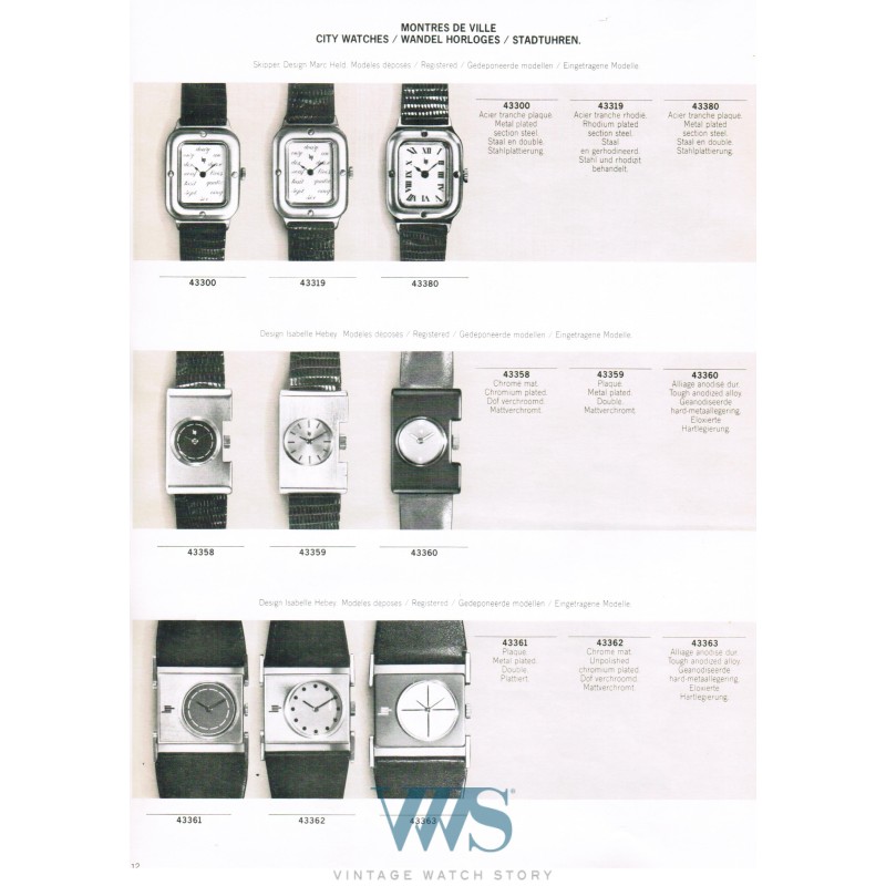LIP (Design by Marc Held / Skipper acier / ref. 43319), vers 1975