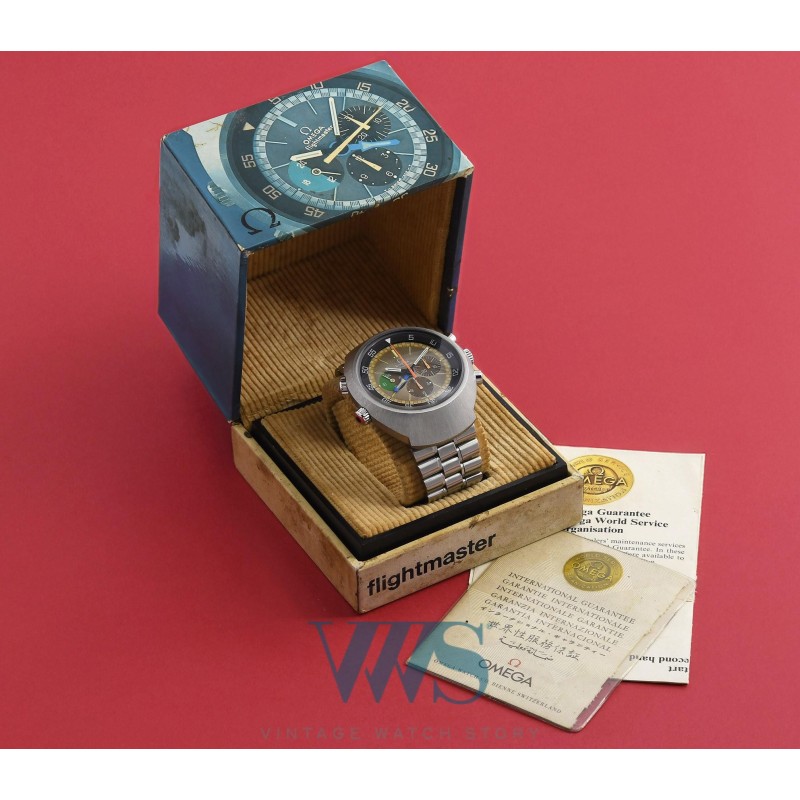 OMEGA (Chronographe Flightmaster - 1ère Version / Cadran tropical / ref. 145.013), vers 1970