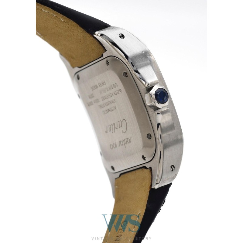 CARTIER (Santos 100 / Homme White / ref. 2878 / W20126X8), vers 2008
