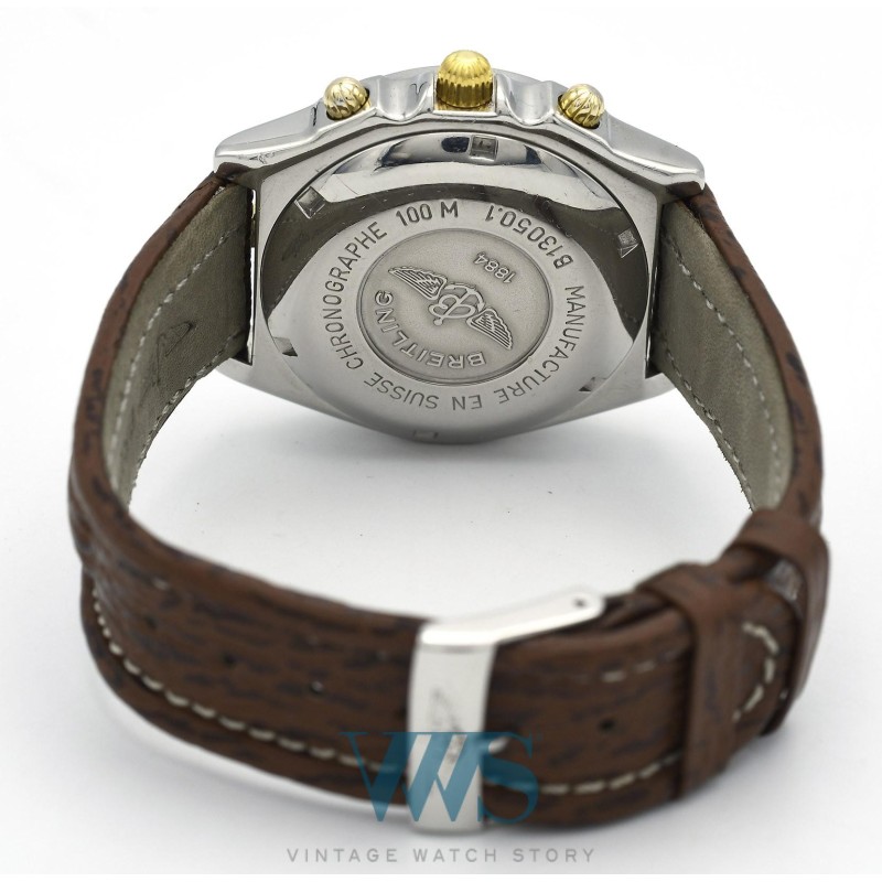 BREITLING (Chronomat Automatic / Black & Gold  / ref. B13050.1), vers 1995