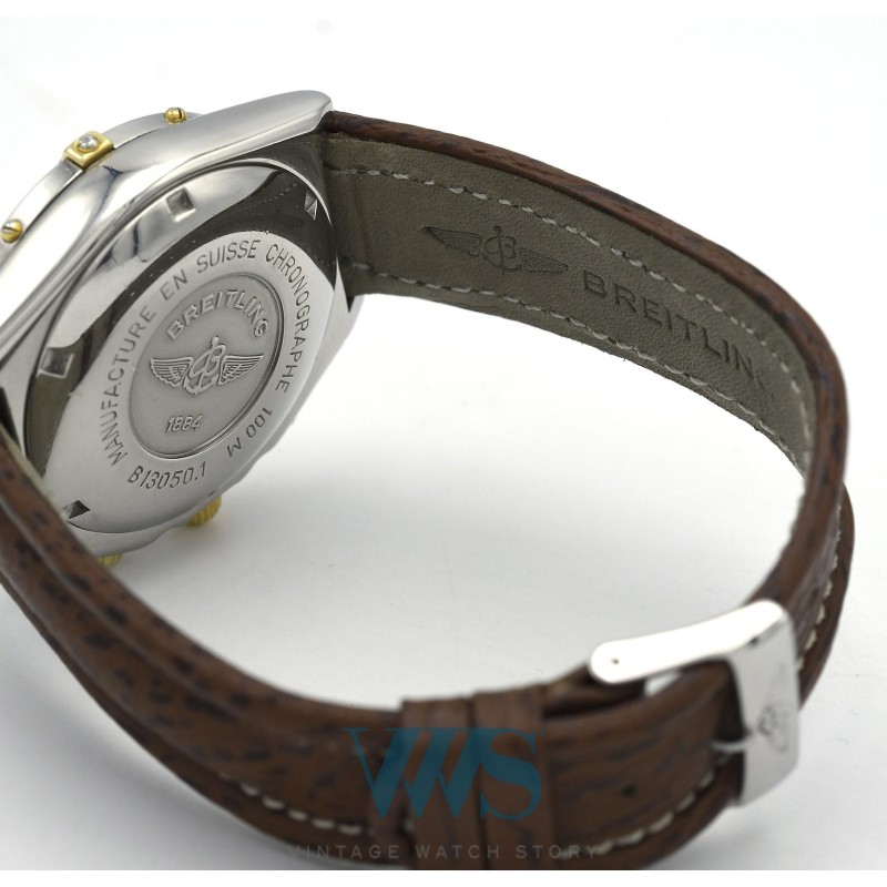BREITLING (Chronomat Automatic / Black & Gold  / ref. B13050.1), vers 1995