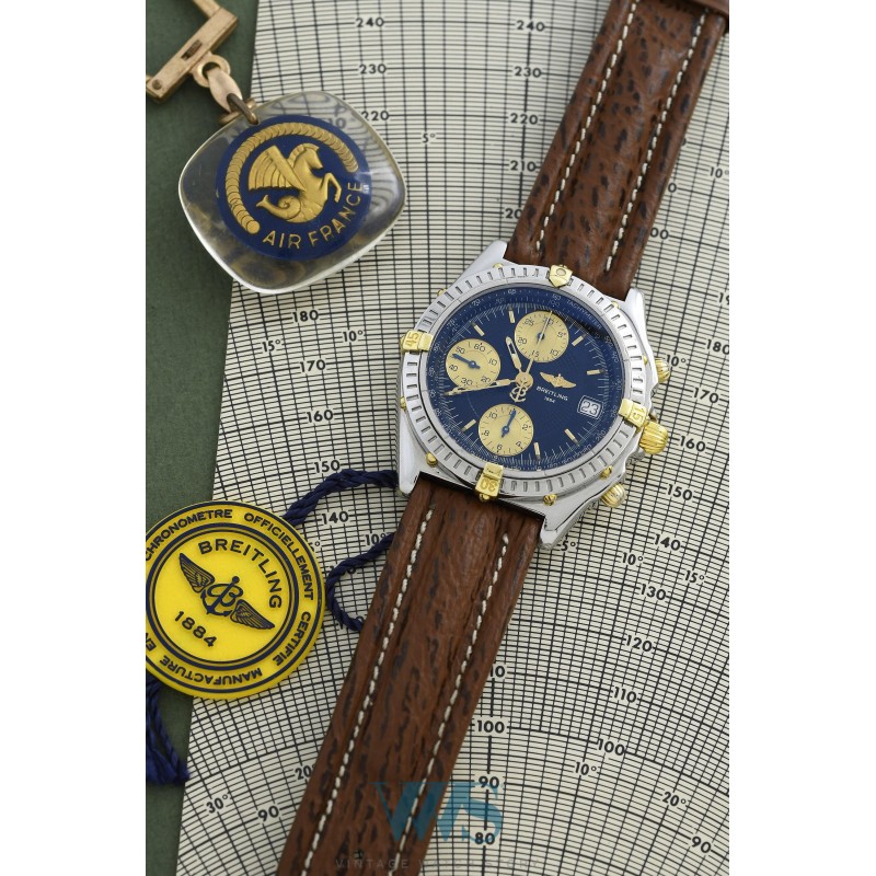BREITLING (Chronomat Automatic / Black & Gold  / ref. B13050.1), vers 1995