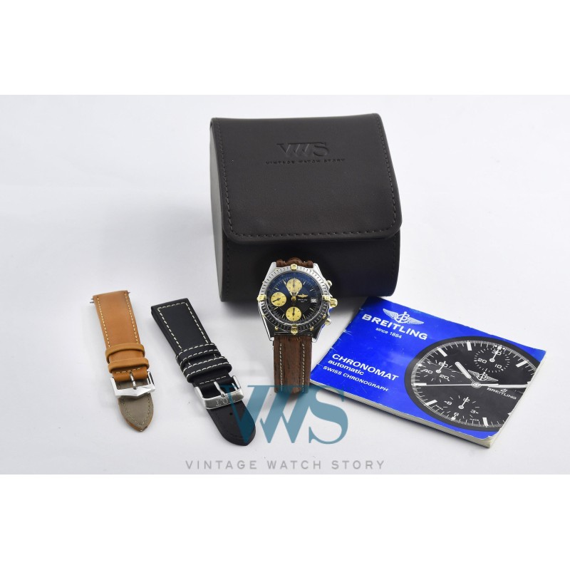 BREITLING (Chronomat Automatic / Black & Gold  / ref. B13050.1), vers 1995