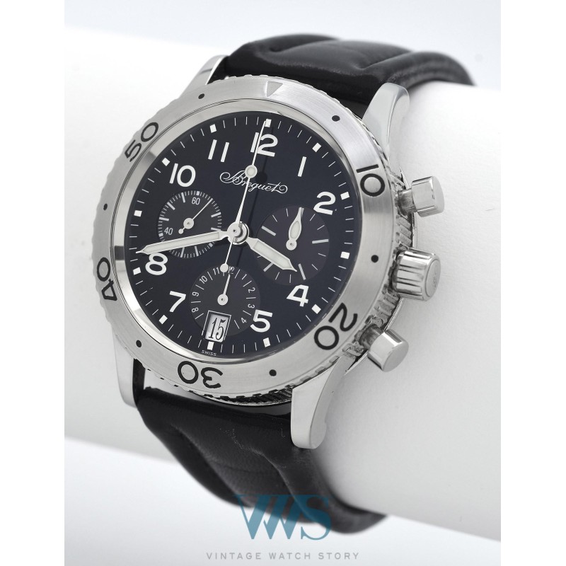 BREGUET (Chronographe Type 20 - Transatlantique / Compteurs ardoise / ref. 3820ST/H2/9W6), vers 2005