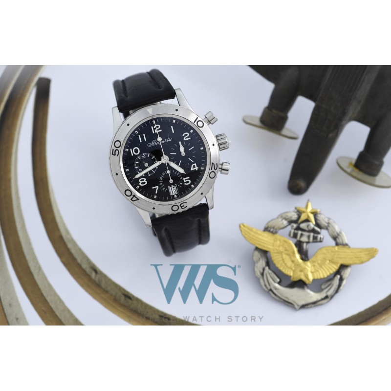 BREGUET (Chronographe Type 20 - Transatlantique / Compteurs ardoise / ref. 3820ST/H2/9W6), vers 2005