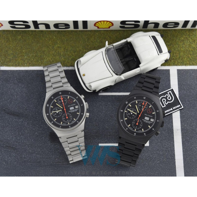 PORSCHE DESIGN (CHRONOGRAPHE MILITARY  BLACK by ORFINA / OTAN / ref. 7177), vers 1980