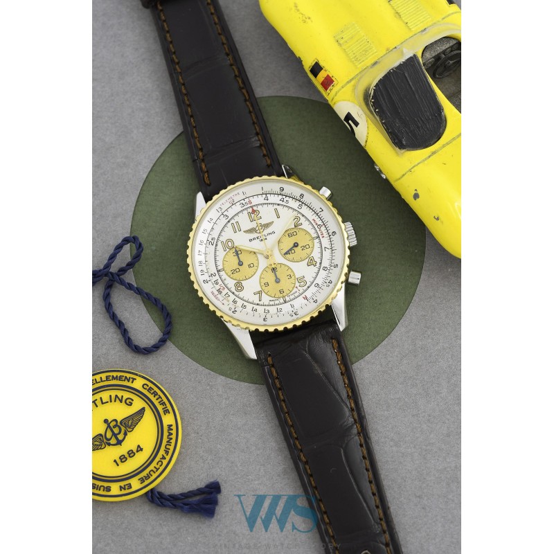 BREITLING (Chronographe Navitimer 92 - Or & Acier / ref. D30022), vers 1992