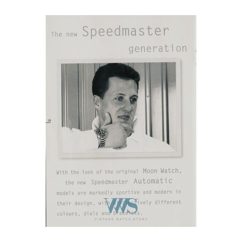 OMEGA (Chronographe Speedmaster Formula 1 / Rouge - Série M. Schumacher / ref. 3570.61.00 / 175.00.32), vers 1999