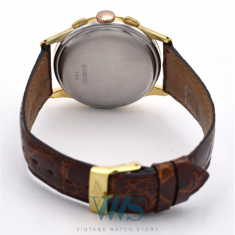 BREITLING (Chronographe Genève Sport / Bi-Compax - Or Jaune & Acier / ref. 781), vers 1954