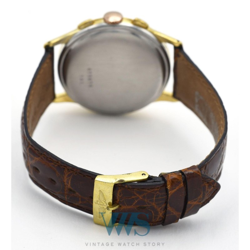 BREITLING (Chronographe Genève Sport / Bi-Compax - Or Jaune & Acier / ref. 781), vers 1954