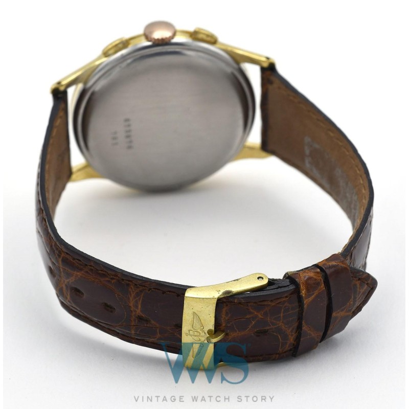 BREITLING (Chronographe Genève Sport / Bi-Compax - Or Jaune & Acier / ref. 781), vers 1954