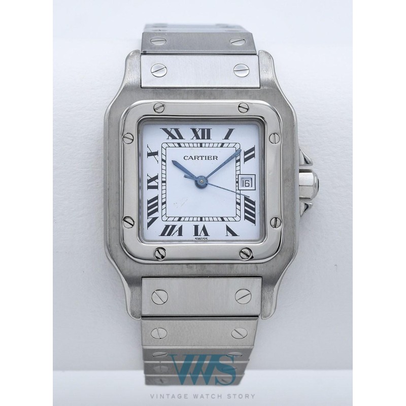 CARTIER (Santos Carrée GM / Homme Automatique / ref. 30090), vers 1990