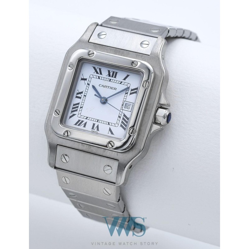 CARTIER (Santos Carrée GM / Homme Automatique / ref. 30090), vers 1990
