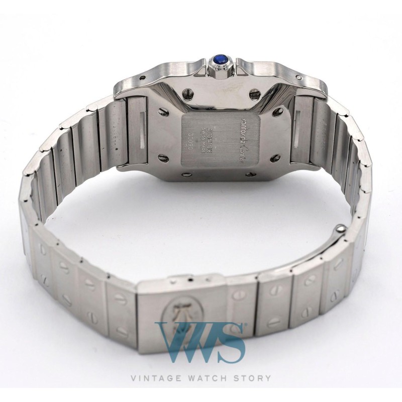 CARTIER (Santos Carrée GM / Homme Automatique / ref. 30090), vers 1990