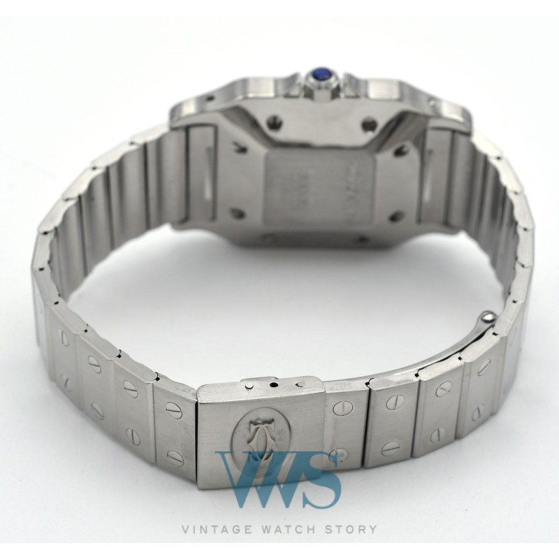 CARTIER (Santos Carrée GM / Homme Automatique / ref. 30090), vers 1990