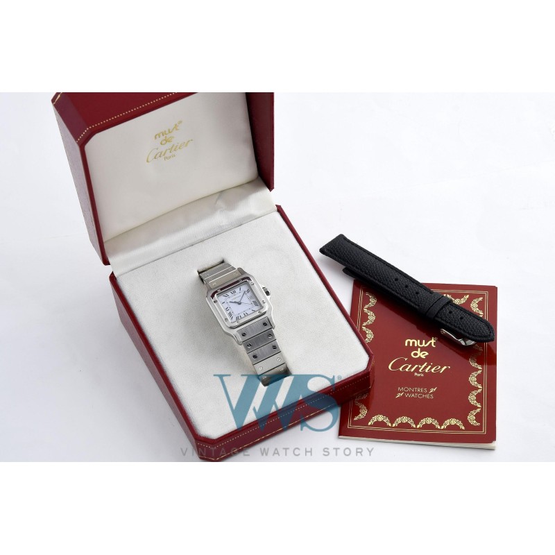 CARTIER (Santos Carrée GM / Homme Automatique / ref. 30090), vers 1990