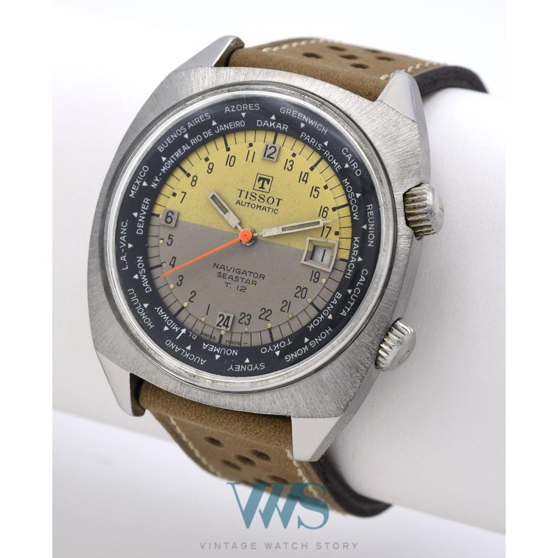 TISSOT (Submarine Automatic Seastar T12 - Navigator / ref. 44566-1), vers 1969/72