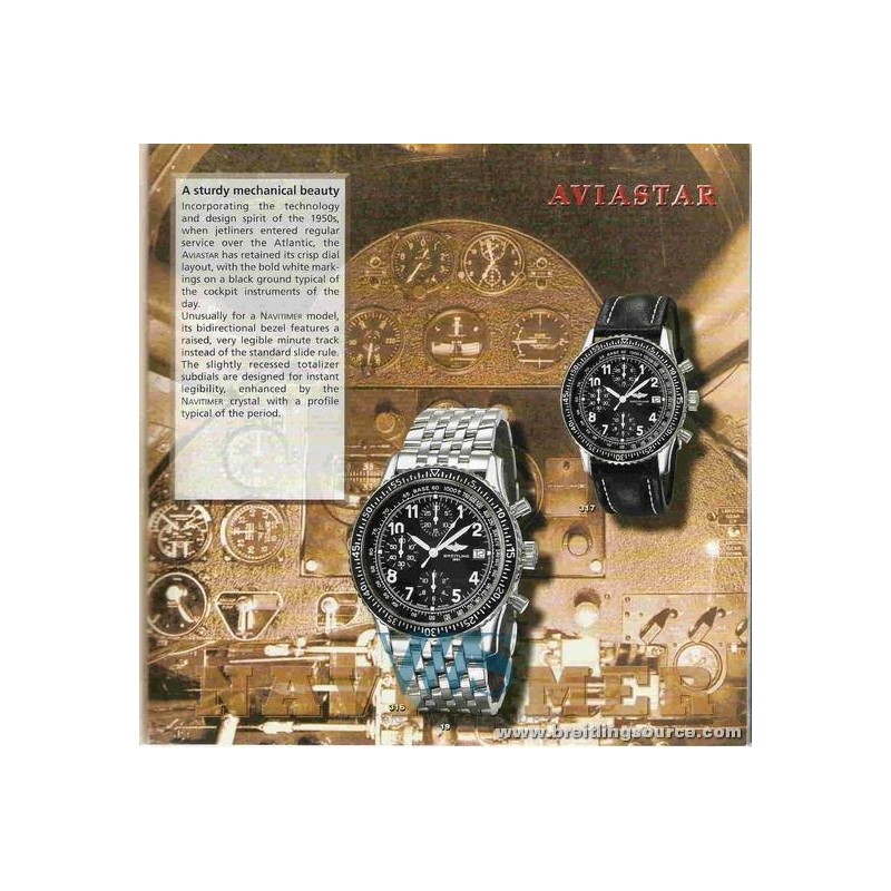 BREITLING (CHRONOGRAPHE NAVITIMER / AVIASTAR - BLACK / ref. A1302412B1), vers 1996