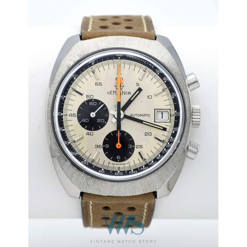 LEMANIA (Chronographe Sport Automatic / Navigator Silver / ref. 9803), vers 1975
