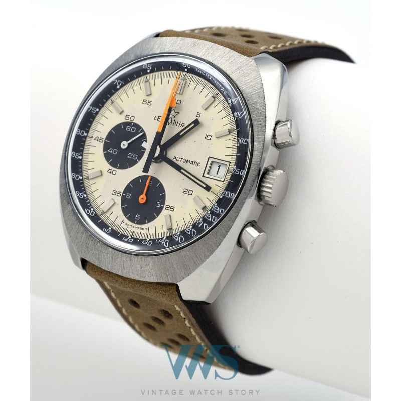 LEMANIA (Chronographe Sport Automatic / Navigator Silver / ref. 9803), vers 1975