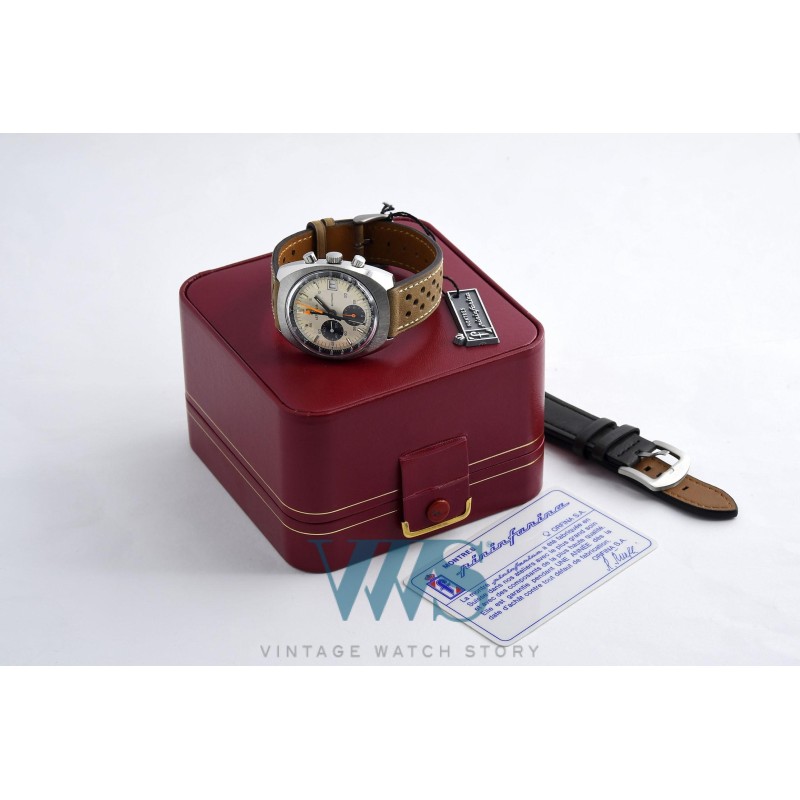 LEMANIA (Chronographe Sport Automatic / Navigator Silver / ref. 9803), vers 1975