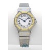 CARTIER (Santos Ronde – Lady / Or & Acier / ref. 0907), vers 1990