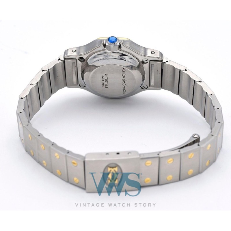 CARTIER (Santos Ronde – Lady / Or & Acier / ref. 0907), vers 1990