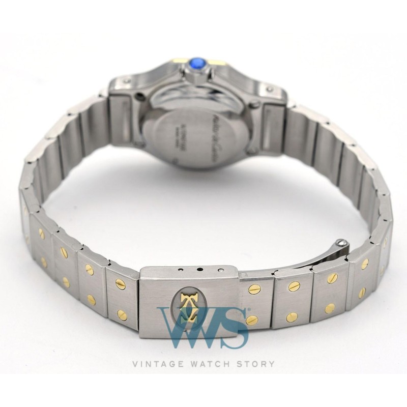 CARTIER (Santos Ronde – Lady / Or & Acier / ref. 0907), vers 1990