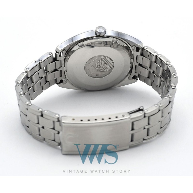 OMEGA (Constellation Tonneau Automatic - Double Date / Cadran Tapisserie Silver / ref. 168.019), vers 1969